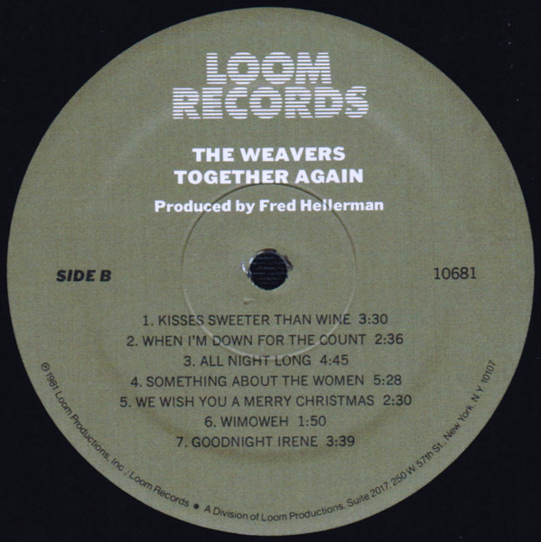 The Weavers - Together Again | Loom Records (1681) - 4