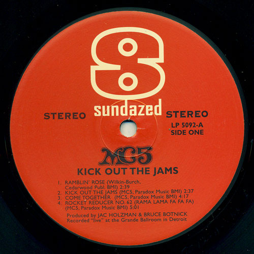 MC5 - Kick Out The Jams | Sundazed (LP 5092) - 3