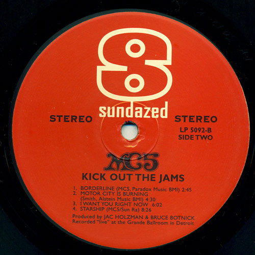 MC5 - Kick Out The Jams | Sundazed (LP 5092) - 4