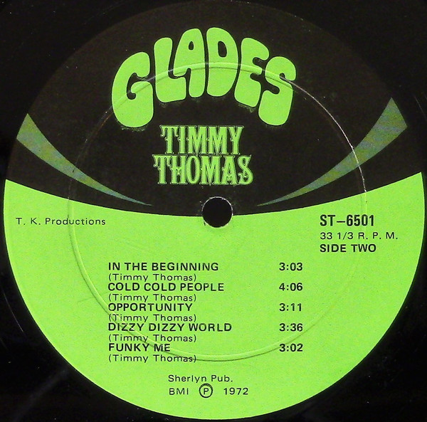Timmy Thomas - Why Can't We Live Together | Glades (33-6501) - 4