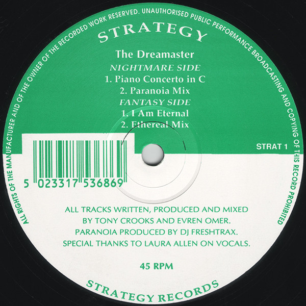 Strategy - The Dreamaster | Strategy Records (STRAT 1) - main
