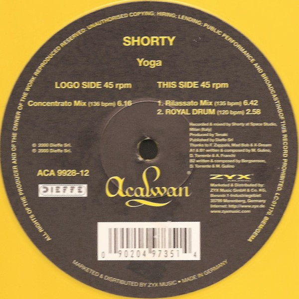 Shorty - Yoga | Acalwan (ACA 9928-12)