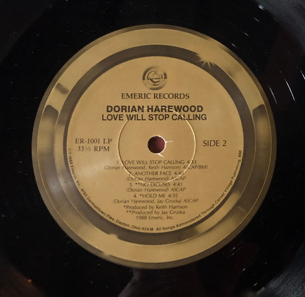 Dorian Harewood - Love Will Stop Calling | Emeric Records (ER-1001 LP) - 4