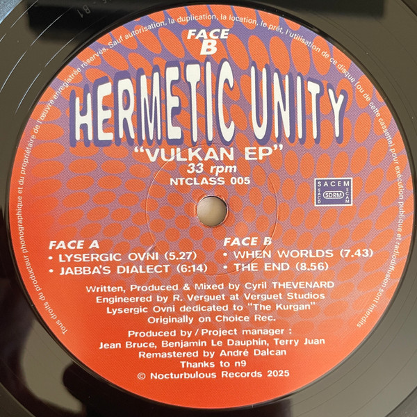 Hermetic Unity - Vulkan ep | Nocturbulous Records (NTCLASS 005)