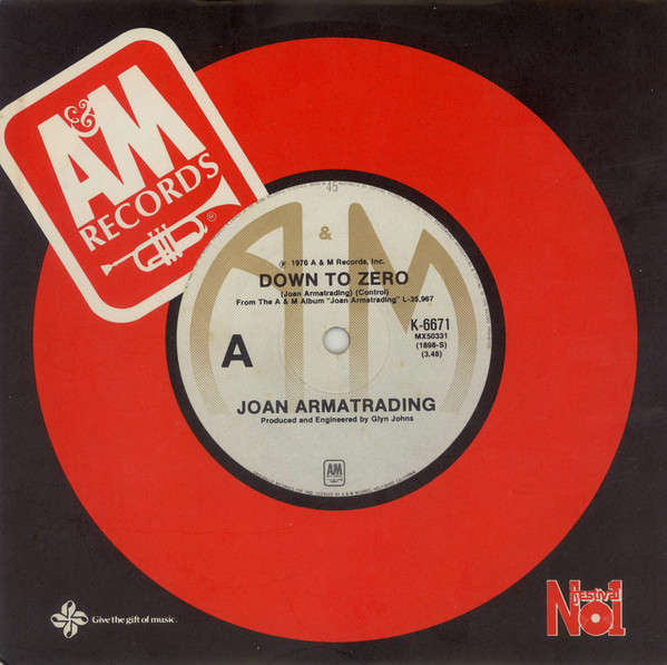 Joan Armatrading - Down To Zero | A&M Records (K-6671)