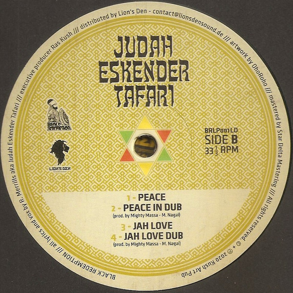 Judah Eskender Tafari - Divine Right | Black Redemption (BRLP001LD) - 2