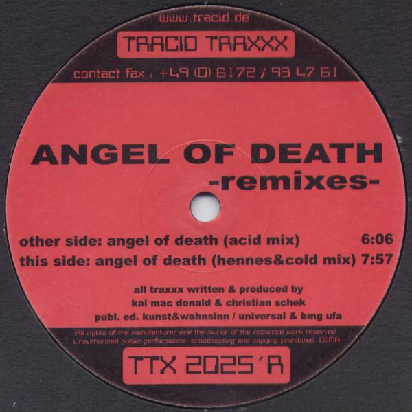 Angel Of Death - Angel Of Death -Remixes- | Tracid Traxxx (TTX 2025´R) - 2