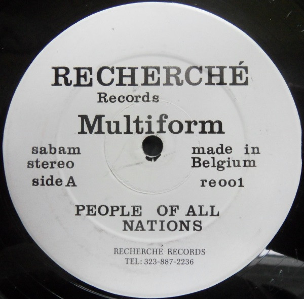 Multiform - People Of All Nations | Recherché Records (RE 001)