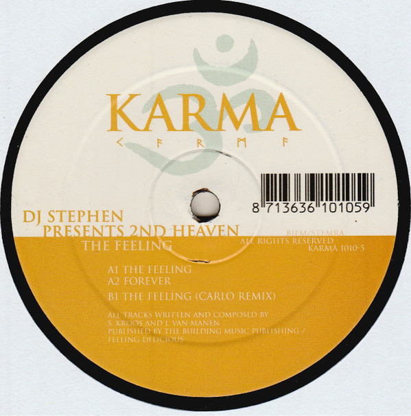 DJ Stephen Presents 2nd Heaven - The Feeling | Karma (KARMA 1010-5)