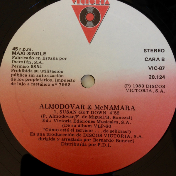 Almodóvar & McNamara - Susan Get Down | Victoria (VIC-87) - 3