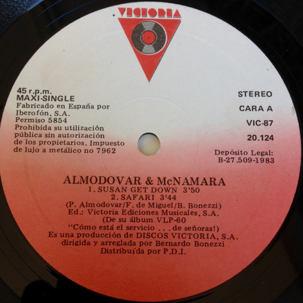 Almodóvar & McNamara - Susan Get Down | Victoria (VIC-87) - 2