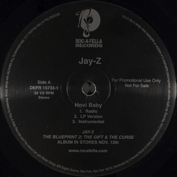Jay-Z - Hovi Baby / U Don't Know (Remix) | Roc-A-Fella Records (DEFR 15733-1)