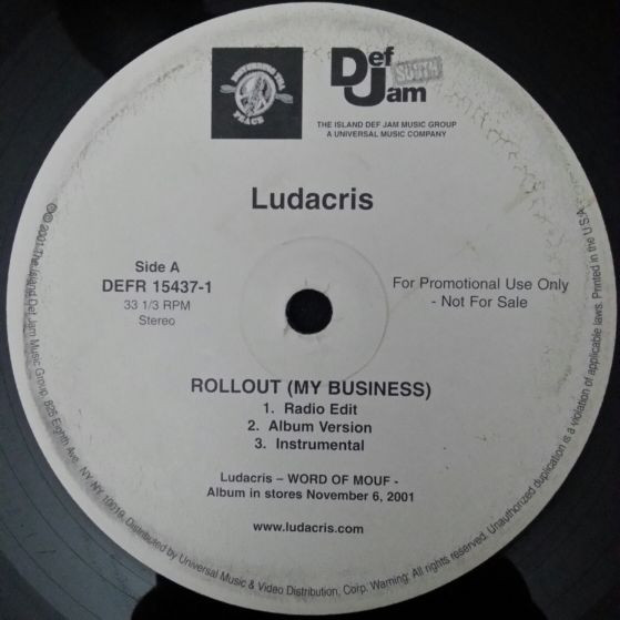 Ludacris - Rollout | Disturbing Tha Peace (DEFR 15437-1)