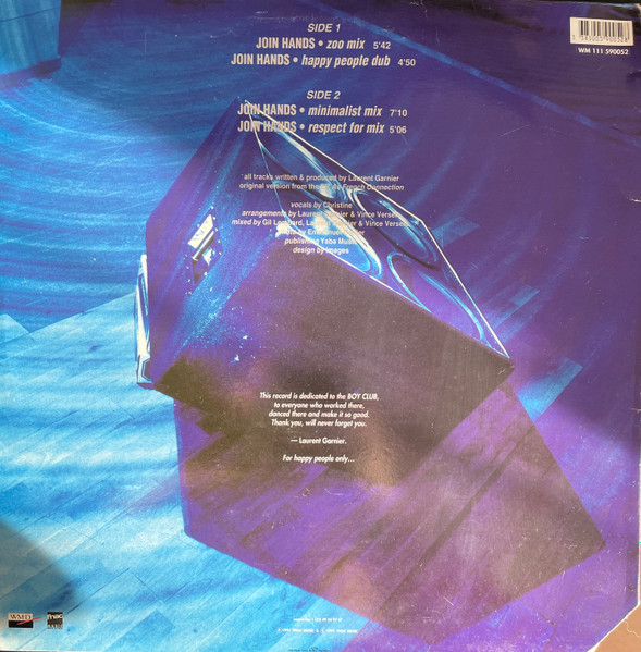 Laurent Garnier - Join Hands Remixes | Fnac Music Dance Division (590052) - 3