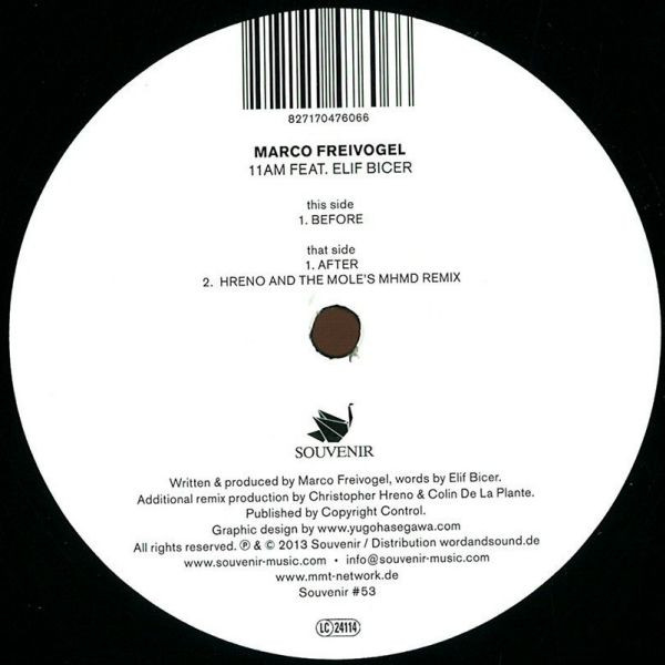 Marco Freivogel Feat. Elif Bicer - 11AM | Souvenir (Souvenir #53)