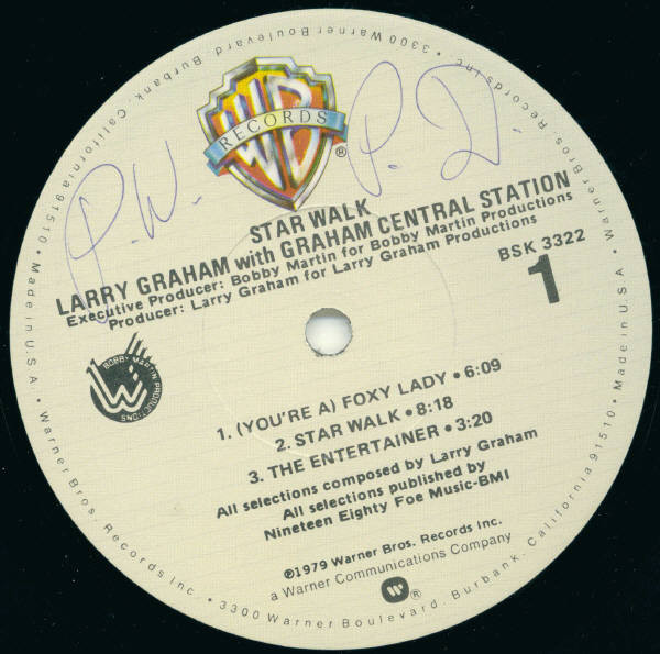 Graham Central Station - Star Walk | Warner Bros. Records (BSK 3322) - 3 Graham Central Station - Star Walk | Warner Bros. Records (BSK 3322) - 3