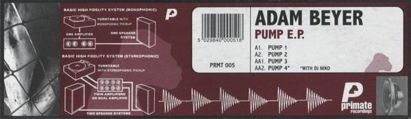 Adam Beyer - Pump E.P. | Primate Recordings (PRMT 005) - 4 Adam Beyer - Pump E.P. | Primate Recordings (PRMT 005) - 4