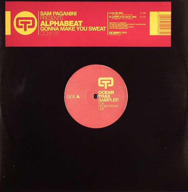 Sam Paganini Presents Alphabeat - Gonna Make You Sweat | Ocean Trax (OCN 115) - main