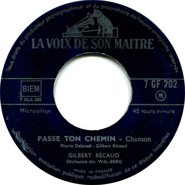 Gilbert Bécaud - Les Enfants Oubliés | La Voix De Son Maître (7 GF 202) - 2