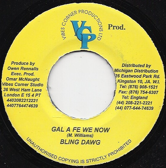Bling Dawg - Gal A Fe We Now | Vibes Corner Productions LTD (none)