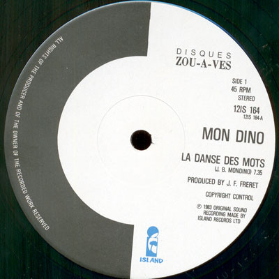 Jean-Baptiste Mondino - La Danse Des Mots | Disques Zou-A-Ves (12 IS 164) - 3