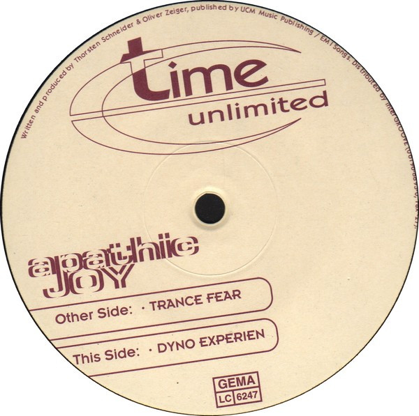 Apathic Joy - Trance Fear / Dyno Experien | Time Unlimited (time 040-6) - main
