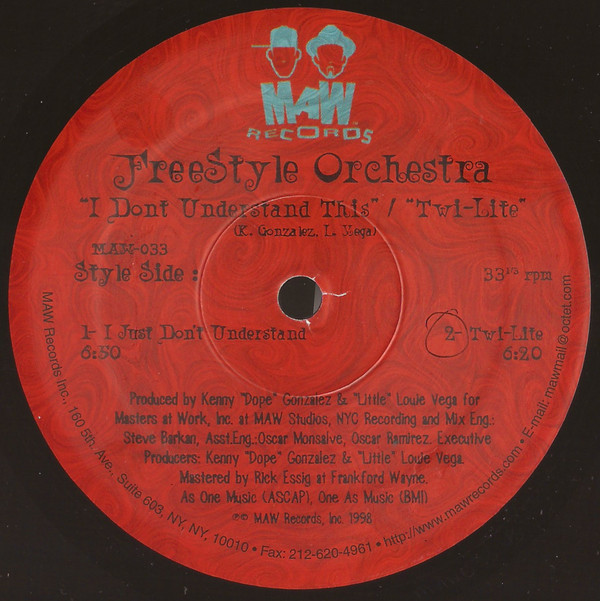Freestyle Orchestra - I Don't Understand This / Twi-Lite | MAW Records (MAW-033) - 2 Freestyle Orchestra - I Don't Understand This / Twi-Lite | MAW Records (MAW-033) - 2