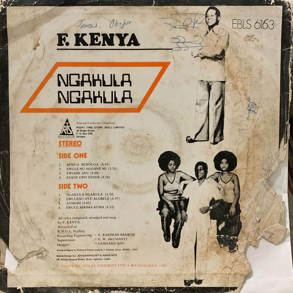 F. Kenya - Ngakula Ngakula | Essiebons (EBLS 6163) - 2
