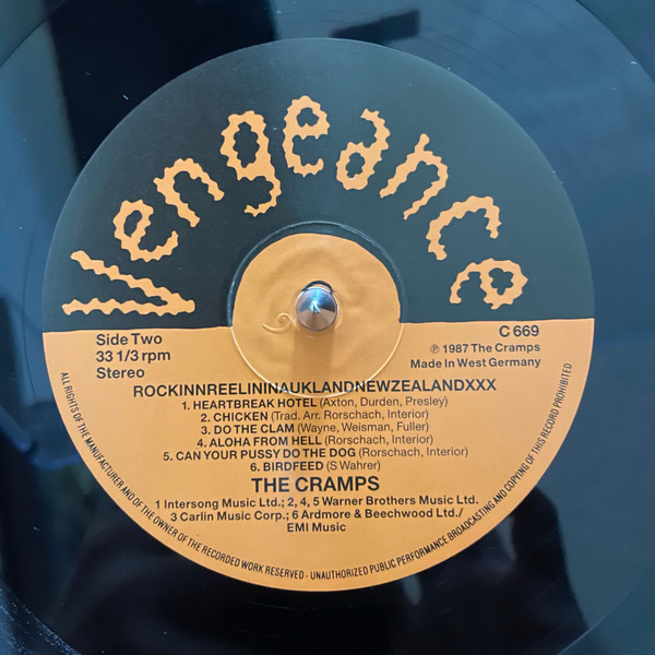 The Cramps - RockinnReelinInAucklandNewZealandXXX | Vengeance Records (C 669) - 4