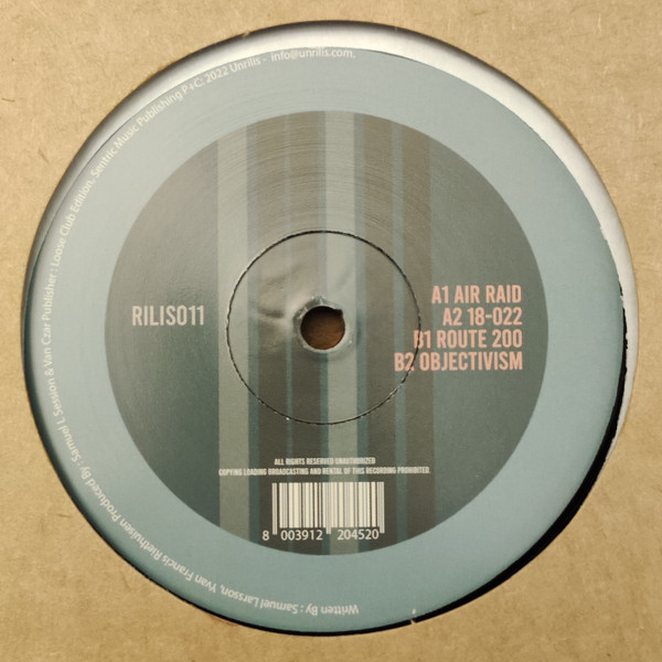 Samuel L Session & Van Czar - Route | Rilis (RILIS011) - 2