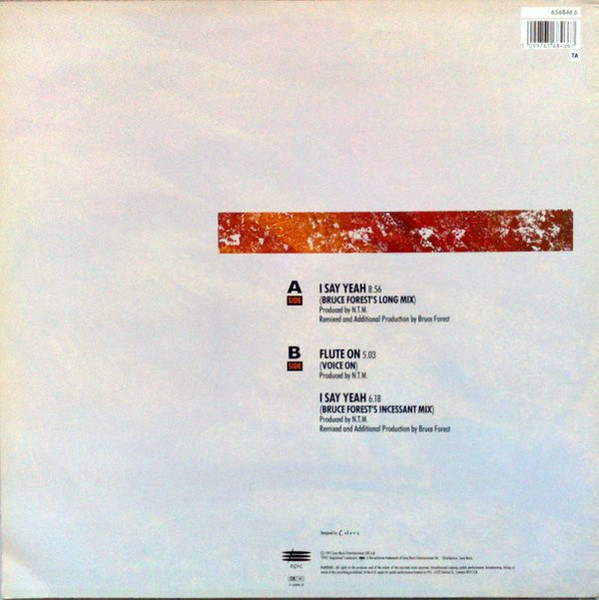 Stefano Secchi Featuring Orlando Johnson - I Say Yeah | Epic (656846 6) - 2