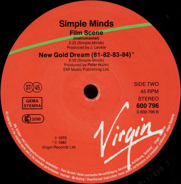 Simple Minds - I Travel | Virgin (600 796) - 4