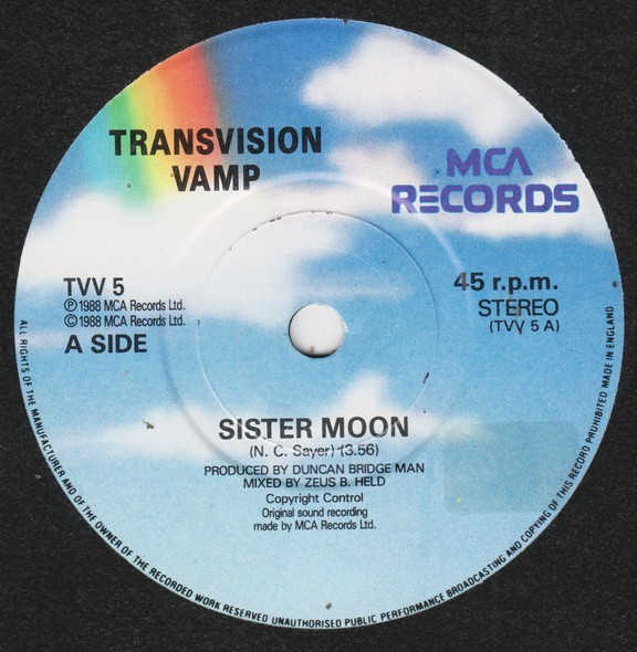 Transvision Vamp - Sister Moon | MCA Records (TVV 5) - 3