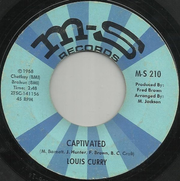 Louis Curry - Captivated / You're Sweeter Than A Cup Of Honey | M-S Records (M-S 210)