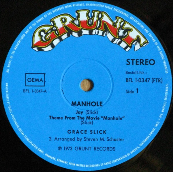 Grace Slick - Manhole | Grunt (BFL1-0347) - 3