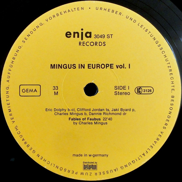The Charles Mingus Quintet - Mingus In Europe Volume I | Enja Records (3049) - 3