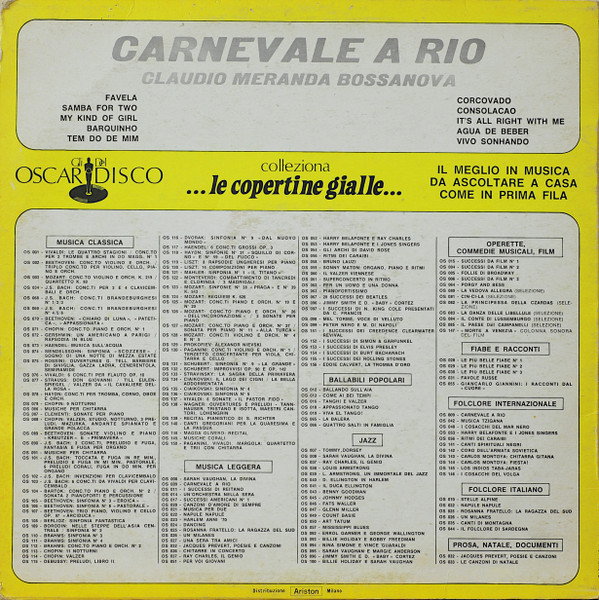 Claudio Meranda - Carnevale A Rio | Gli Oscar Del Disco (OS 009) - 2