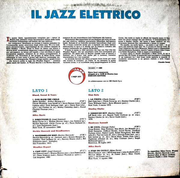 Various - Il Jazz Elettrico | Musica Jazz (2MJP 1077) - 2