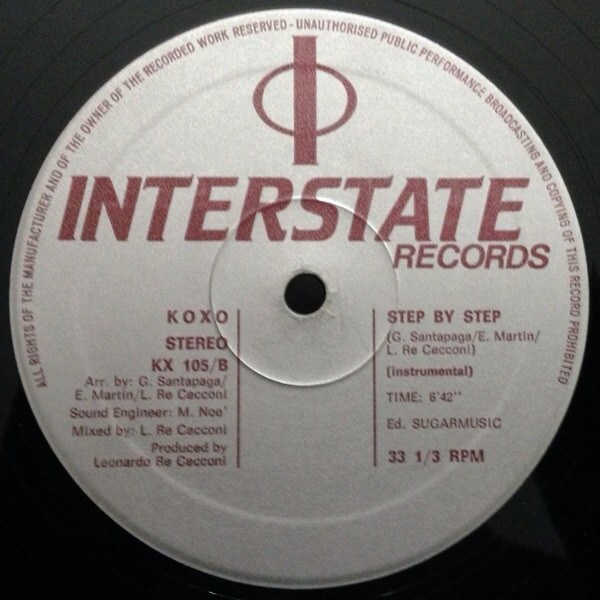 Koxo - Step By Step | Interstate Records (KX 105) - 3 Koxo - Step By Step | Interstate Records (KX 105) - 3