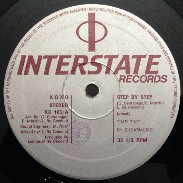 Koxo - Step By Step | Interstate Records (KX 105) - 2 Koxo - Step By Step | Interstate Records (KX 105) - 2