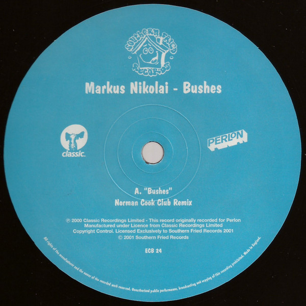 Markus Nikolai - Bushes | Southern Fried Records (ECB 24) - 3