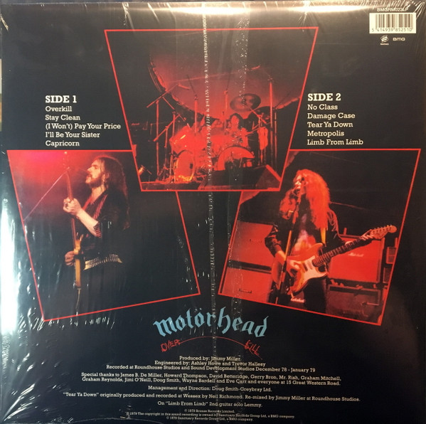 Motörhead - Overkill | Sanctuary (BMGRM022LP) Motörhead - Overkill | Sanctuary (BMGRM022LP)