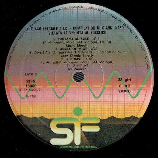 Various - Special Disco A.I.D. | Società Italiana Fonografica (SIFX 18000) - 2