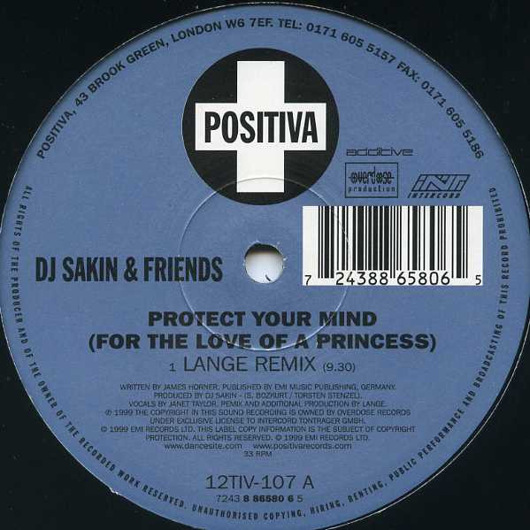 DJ Sakin & Friends - Protect Your Mind (For The Love Of A Princess) | Positiva (12TIV-107) - 3