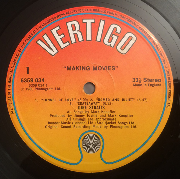 Dire Straits - Making Movies | Vertigo (6359 034) - 2