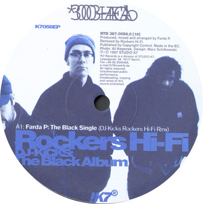 Rockers Hi-Fi - DJ-Kicks: The Black Album | !K7 Records (K7056EP)