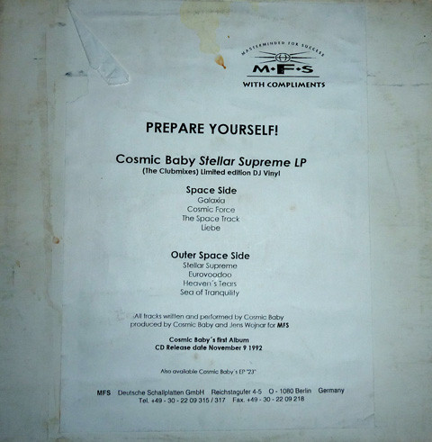 Cosmic Baby - Stellar Supreme - The Clubmixes | MFS (MFS 7033-1)