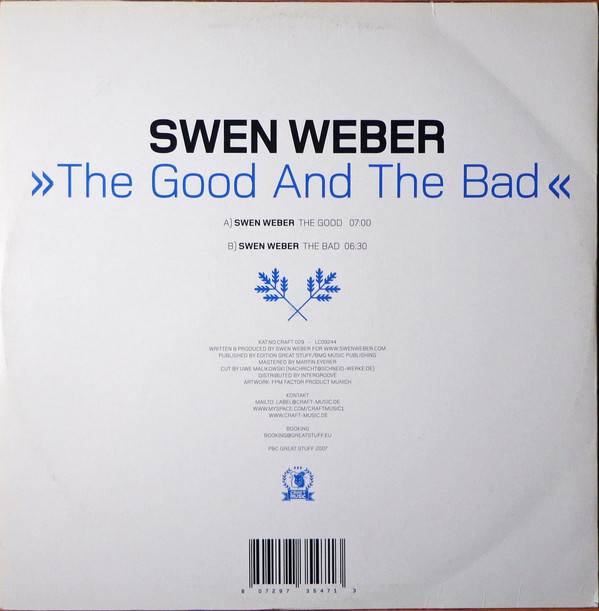 Swen Weber - The Good And The Bad | Craft Music (CRAFT 029) - 2