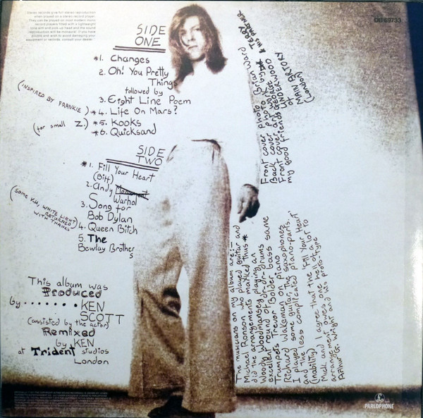 David Bowie - Hunky Dory | Parlophone (0825646289448) - 2 David Bowie - Hunky Dory | Parlophone (0825646289448) - 2
