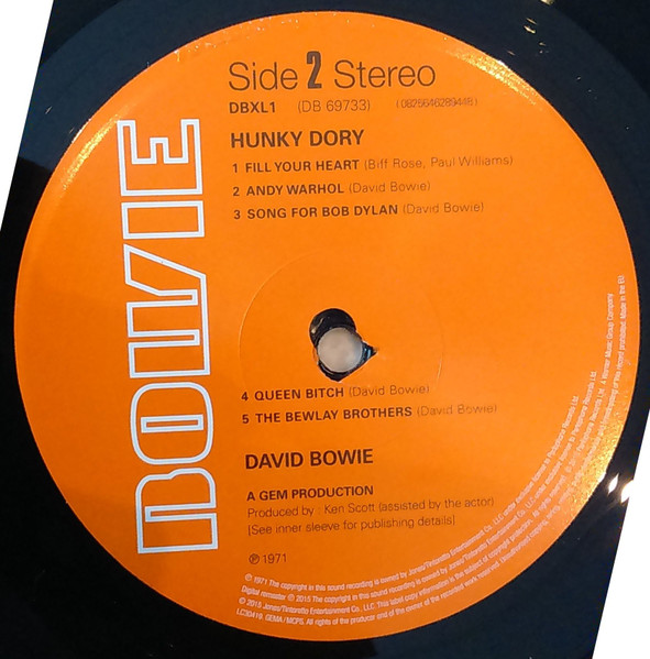 David Bowie - Hunky Dory | Parlophone (0825646289448) - 4 David Bowie - Hunky Dory | Parlophone (0825646289448) - 4